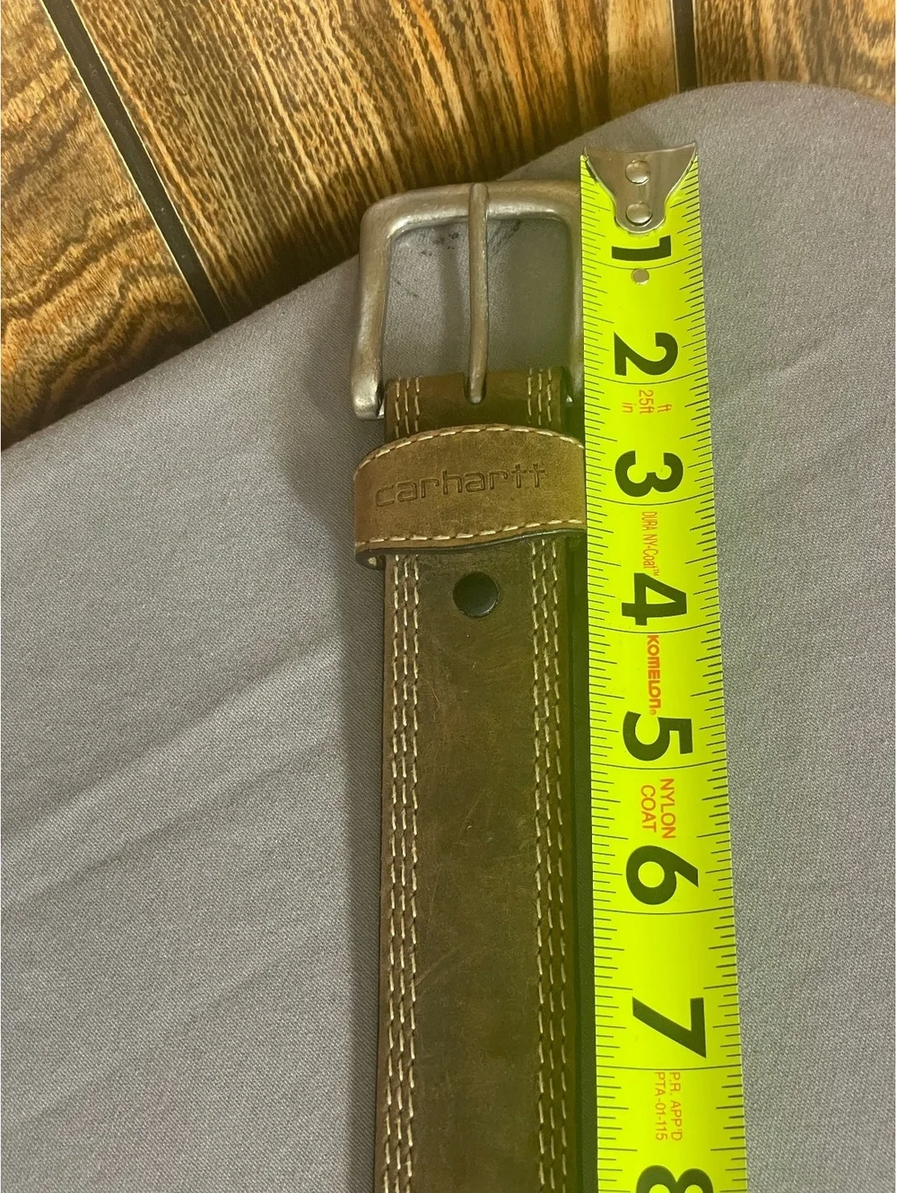 Carhart brown leather casual belt 46
